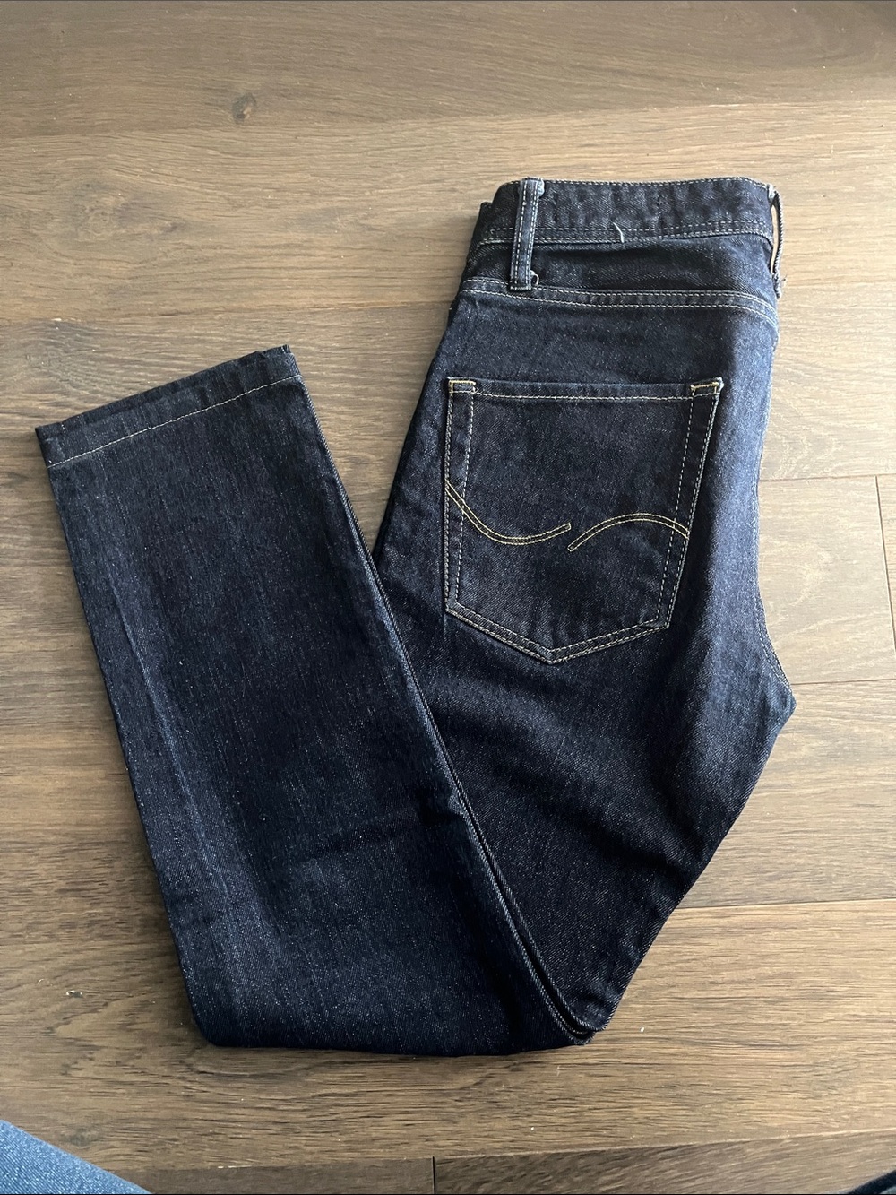 Jack and Jones Dark Indigo Straight Jeans - Picture 5 of 6